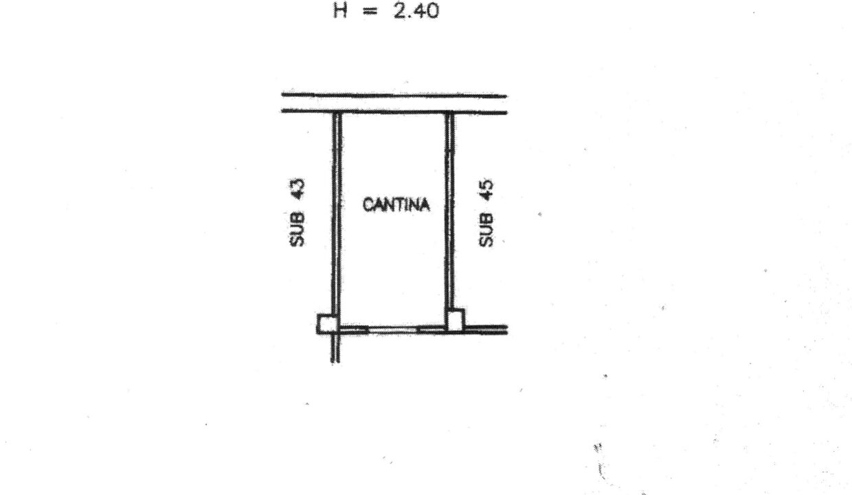 Planimetria cantina